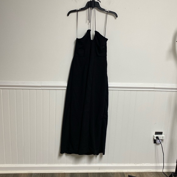 Sincerely Jules maxi evening dress Black size small split on side lining - Picture 1 of 6